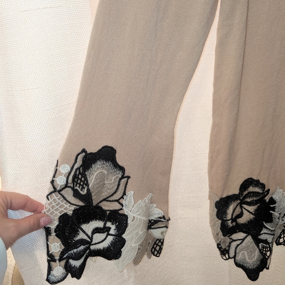 Alfani Lace Trimmed Scoop Neck Sweater - Picture 4 of 6